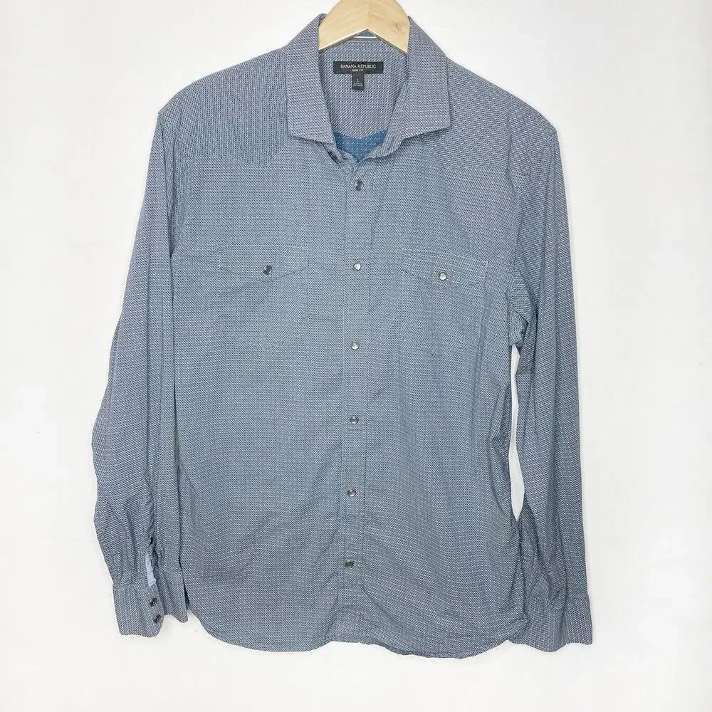 BANANA REPUBLIC Blue Dress Shirt
